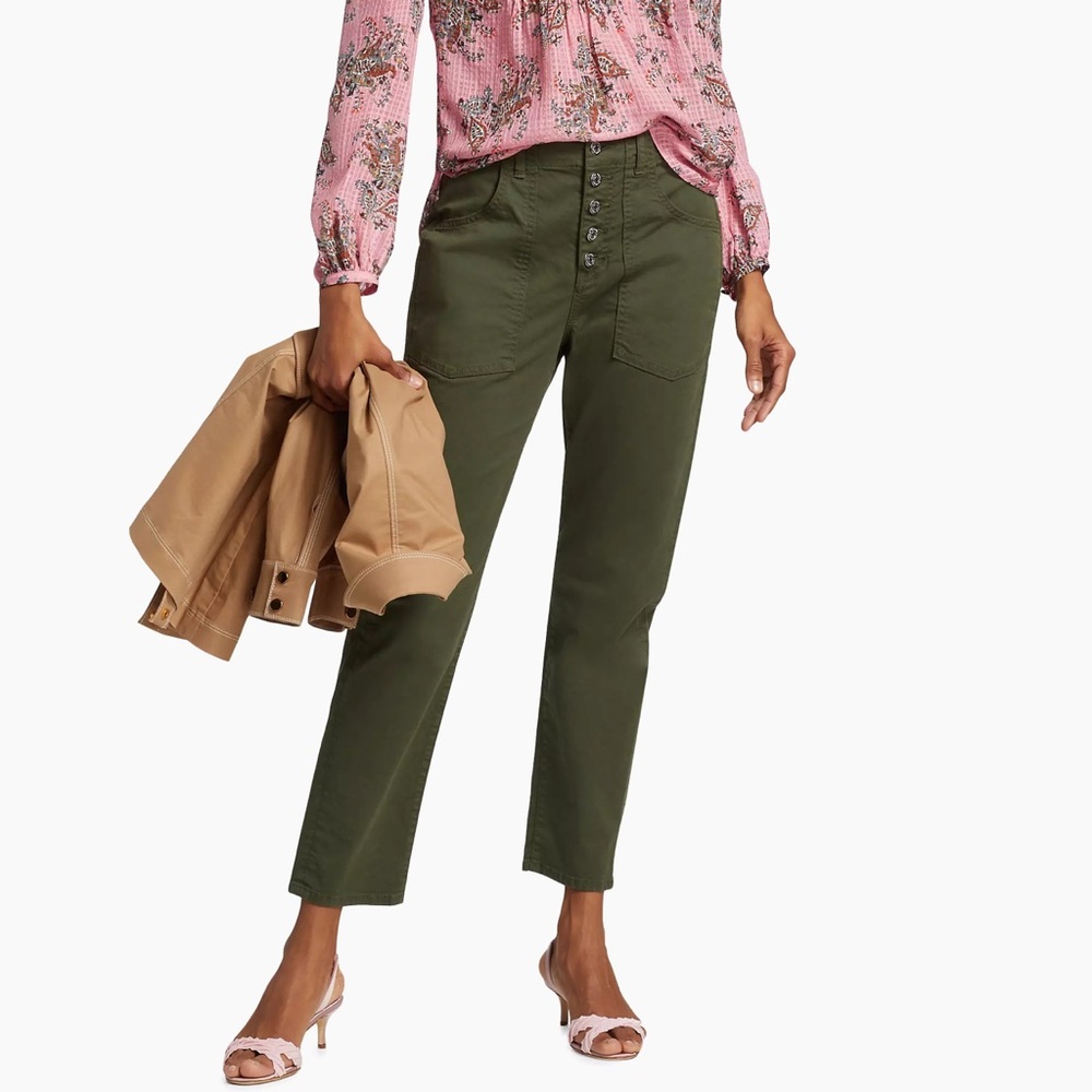 Veronica Beard Arya Straight High Rise Jean